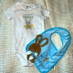 My first Easter onesie & bib